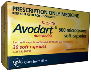 Avodart (Dutasteride) 500mcg Soft Capsules  x 1's