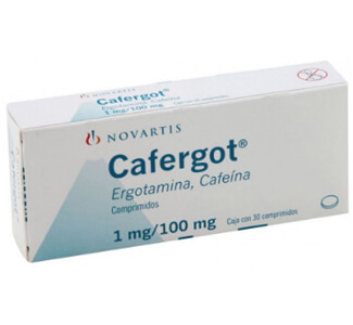 Cafergot (Caffeine / Ergotamine) 1mg/100mg Tablets  x 1's