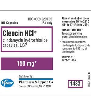 Cleocin (Clindamycin) 150mg Capsules x 1's