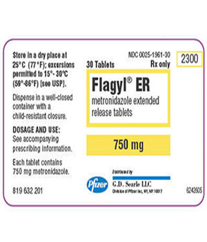 Flagyl ER 750mg tablets  x 1's