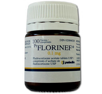 Florinef Acetate (Fludrocortisone) 0.1mg Tablets x 1's