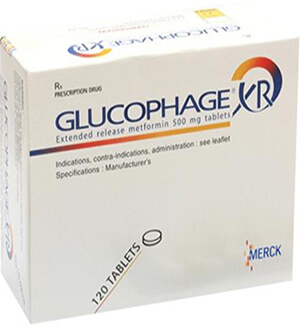 Glucophage (Metformin) 500mg Tablets  x 1's