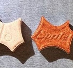 Orange And White Sprite 300mg  MDMA  x 1's