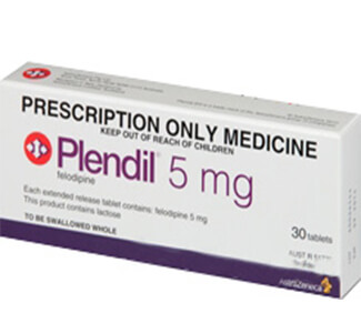 Plendil (Felodipine) 5mg Tablets x 1's