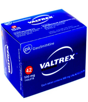 Valtrex (Valacyclovir) 500mg  x 1's