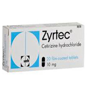 Zyrtec (Cetirizine) 10mg Tablets  x 1's