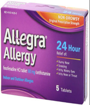 Allegra (Fexofenadine) 60mg, 120mg, 180mg Tablets  x 1's