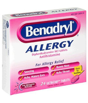 Benadryl (Diphenhydramine) 25mg Tablets  x 1's
